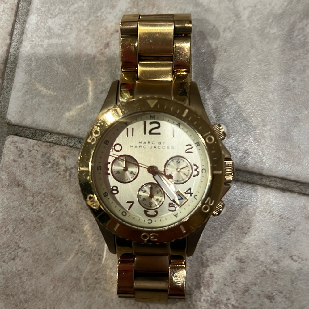 Gold Marc by Marc Jacobs watch